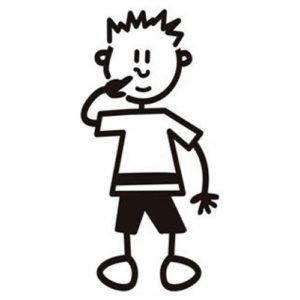 Adesivi Famiglia per Auto | Bambino Ragazzo 4