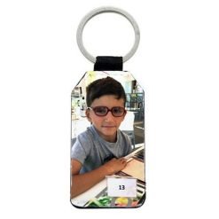 portachiavi personalizzato ecopelle rettangolare