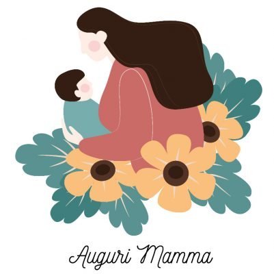 Guanto da cucina con grafica Mamma 47