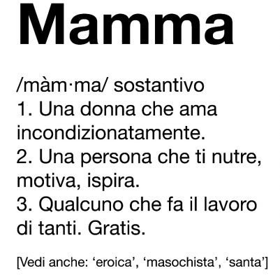 Guanto da cucina con grafica Mamma 44