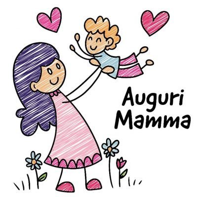 Guanto da cucina con grafica Mamma 57